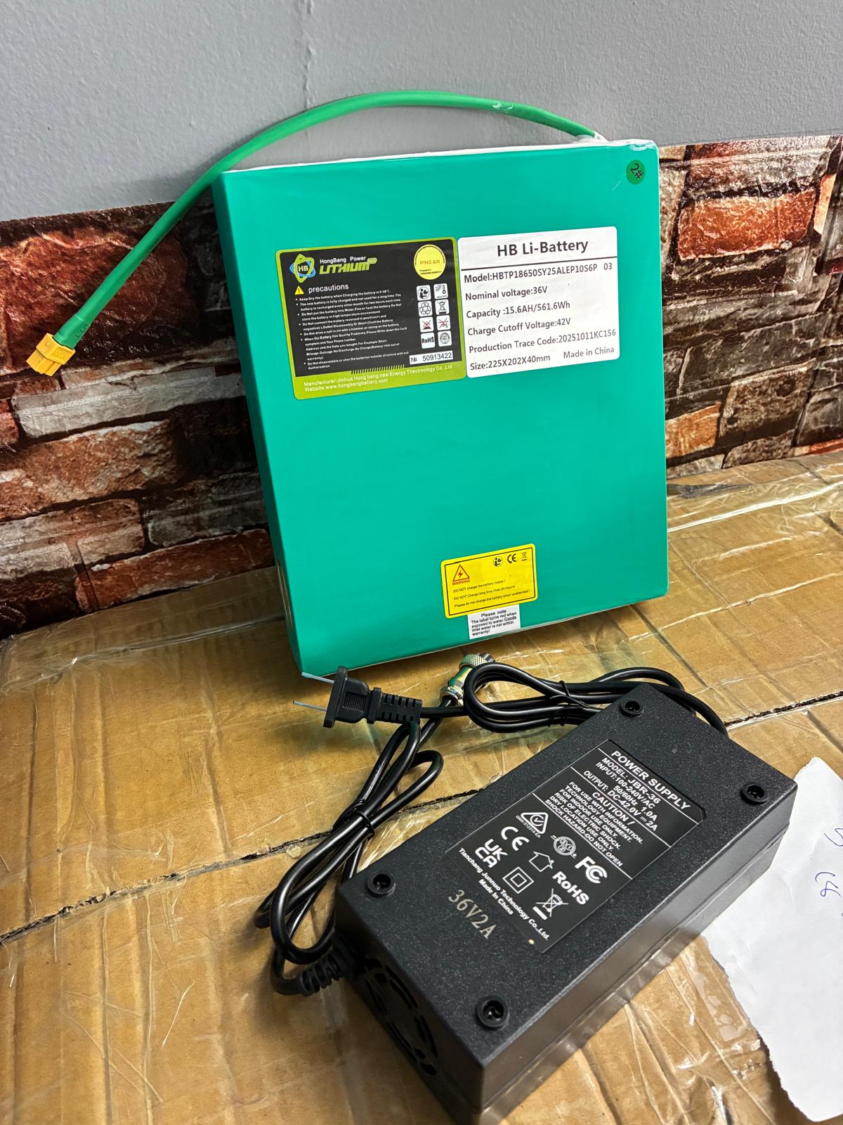 36 Volt 15.6 AH Battery with Charger – Compatible with Rubicon FX03, Compatible with Klano KX30, Compatible with Comfygo MS3000, Compatible with LELEKUAI, Compatible with Dragon Mobile EX 4 Wheel Mobility Scooters Models