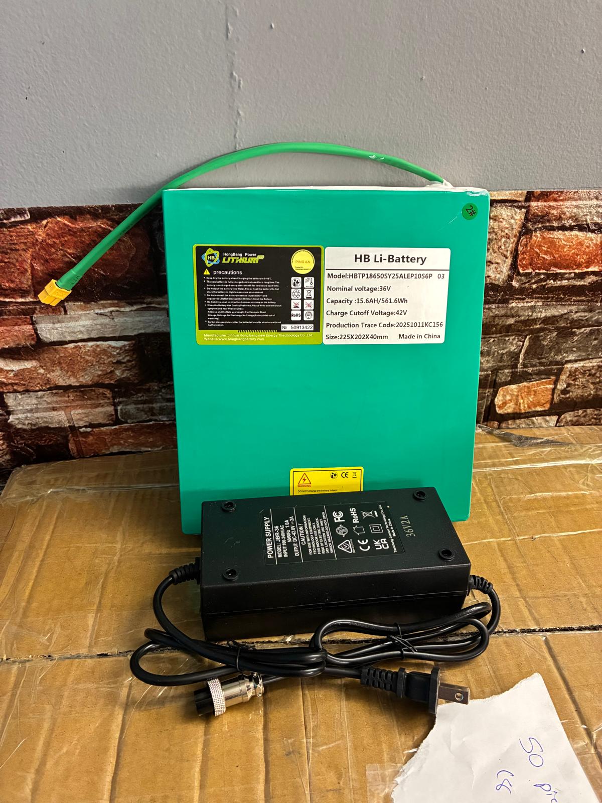 36 Volt 15.6 AH Battery with Charger – Compatible with Rubicon FX03, Compatible with Klano KX30, Compatible with Comfygo MS3000, Compatible with LELEKUAI, Compatible with Dragon Mobile EX 4 Wheel Mobility Scooters Models