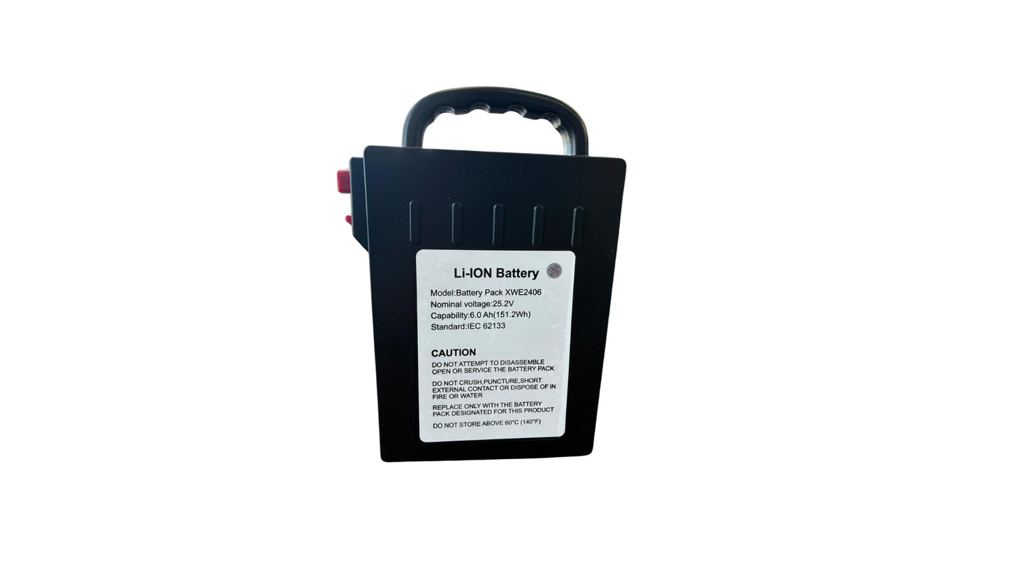 24 Volt 6 AH Lithium-ion Battery for Verpal, Movex, Goldseason Electric Wheelchairs