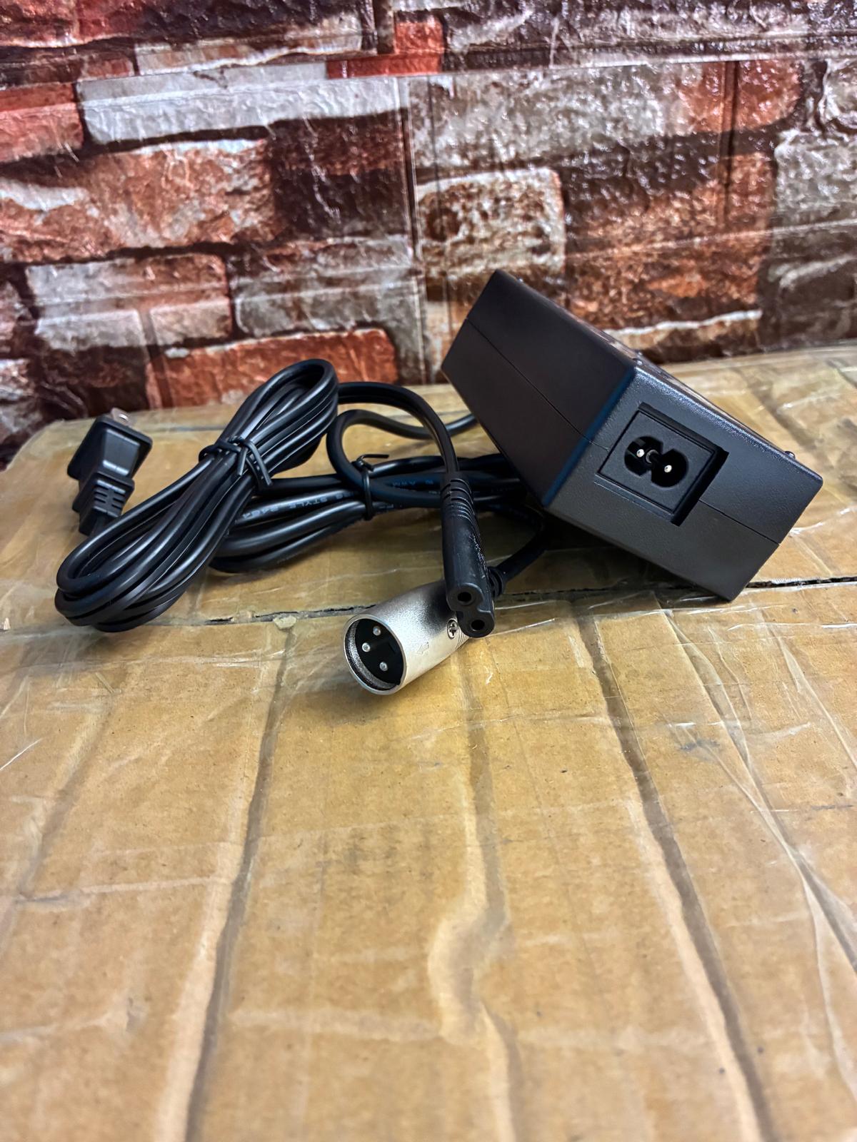 24V 2A 3-Pin Male XLR Charger for Electric Wheelchair Batteries