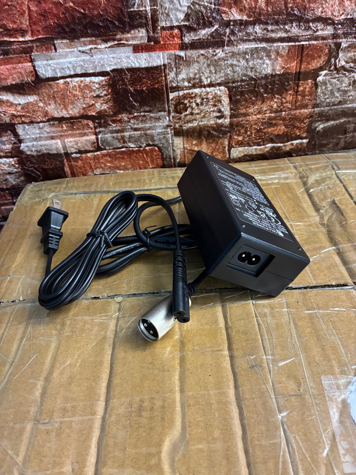 24V 2A 3-Pin Male XLR Charger for Electric Wheelchair Batteries