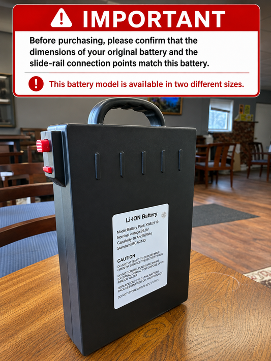 24V 10Ah Big Size Battery for Verpal & Goldseason Wheelchairs