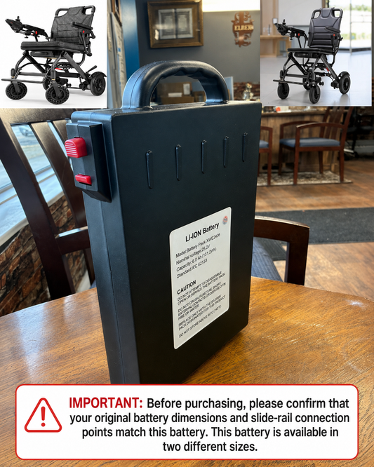 24V 6Ah Big Size Battery for Verpal & Goldseason Wheelchairs