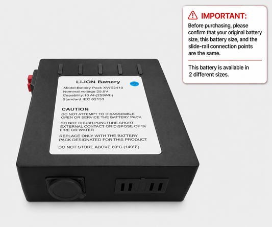 24V 10Ah Battery for Verpal, Movex & Goldseason Wheelchairs