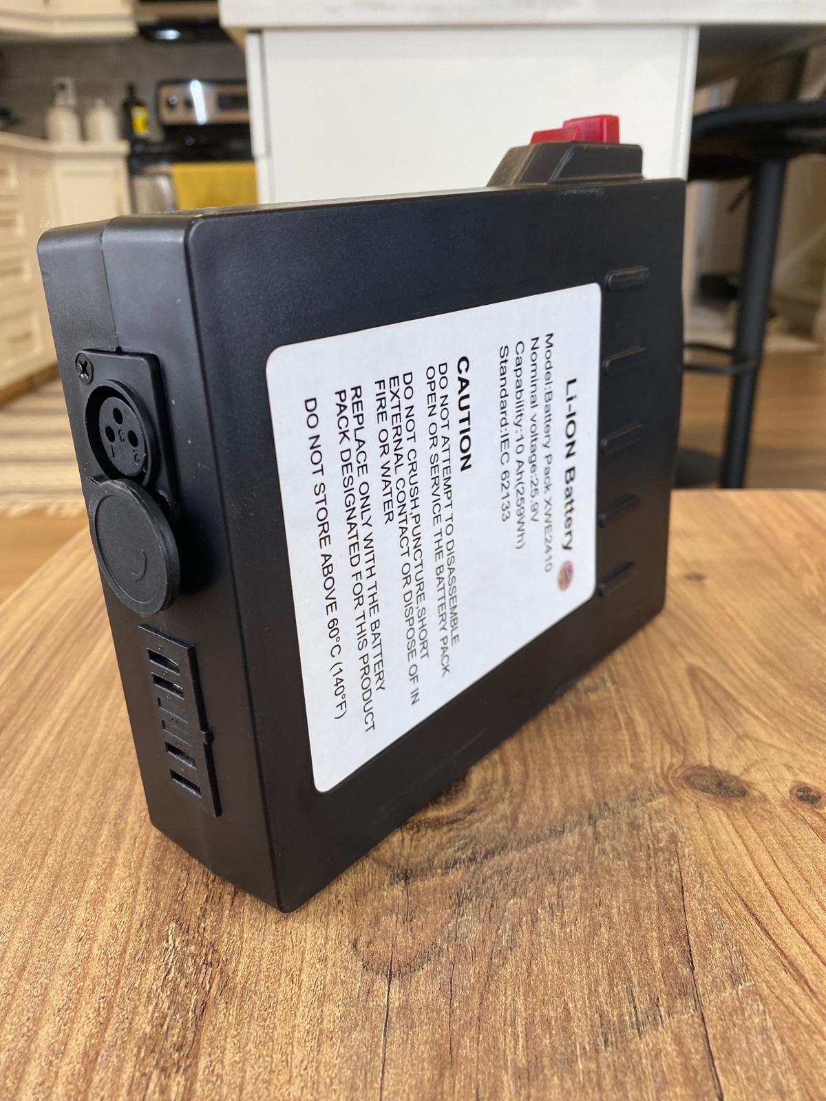 24 Volt 10 AH Lithium-ion Battery for Verpal, Movex, Goldseason Electric Wheelchairs