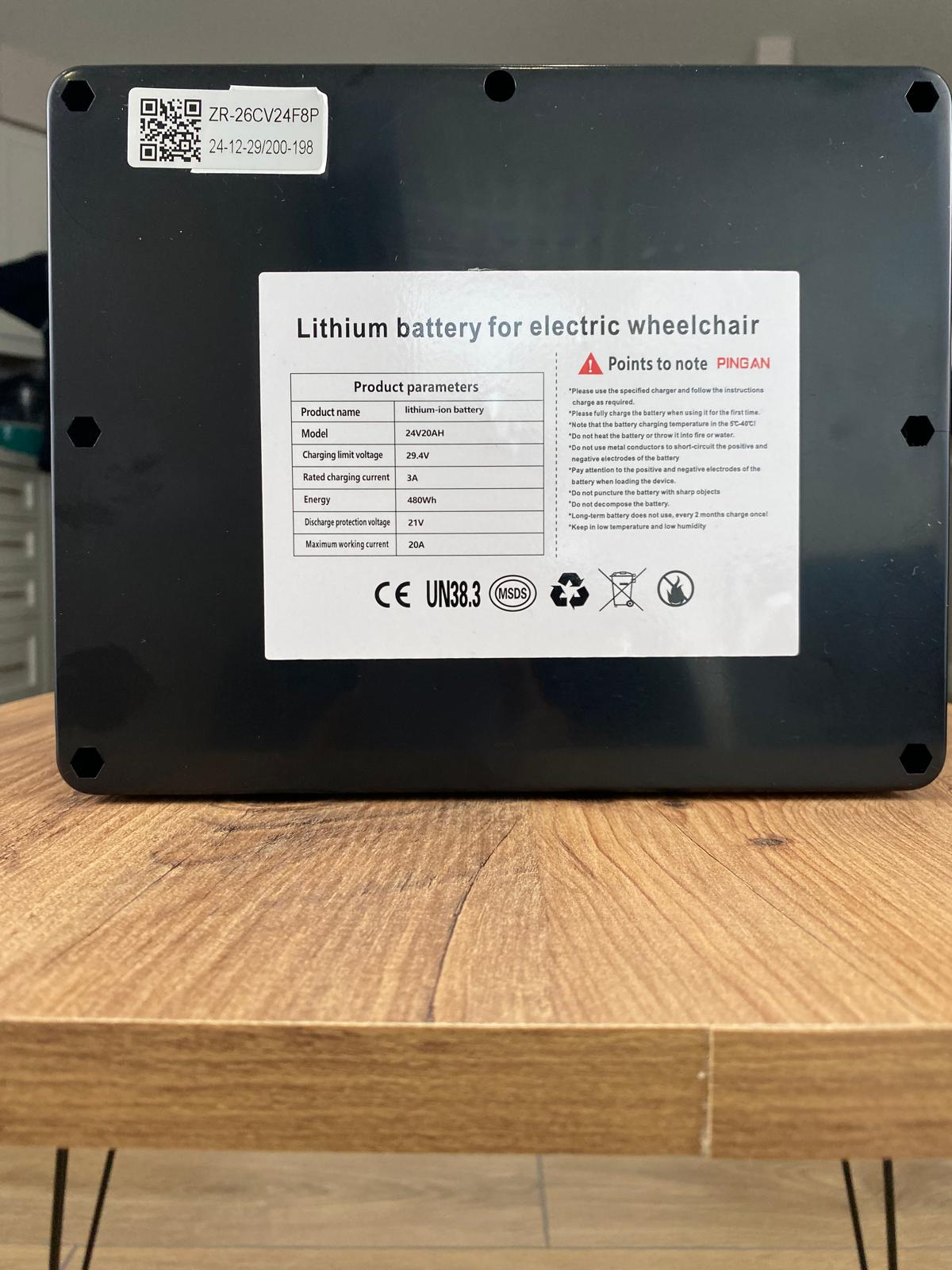 24 Volt 20 AH Battery- Long Range Compatible with Rubicon, Klano, Culver Mobility, Comfygo Models