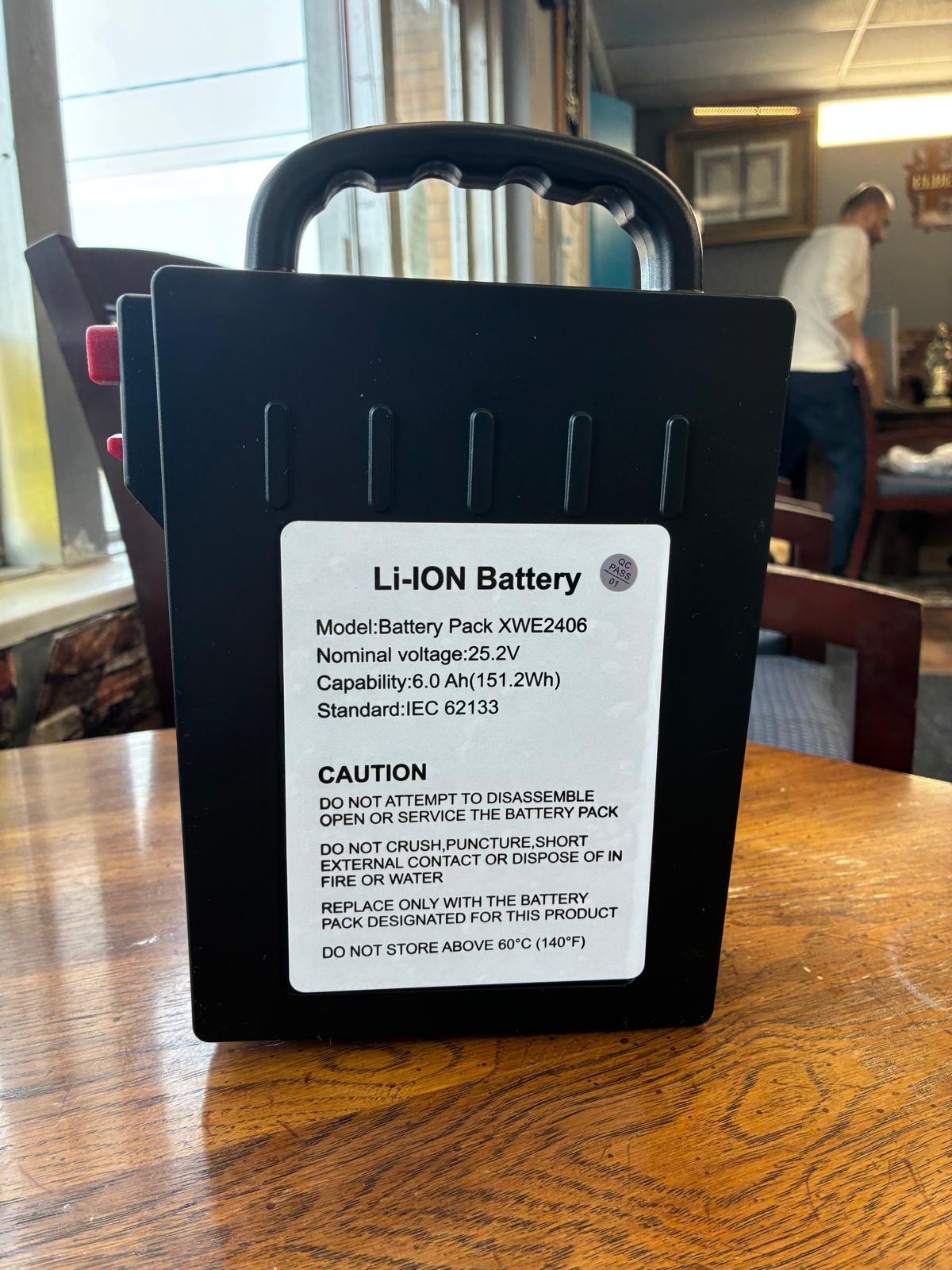 24 Volt 6 AH Lithium-ion Battery for Verpal, Movex, Goldseason Electric Wheelchairs