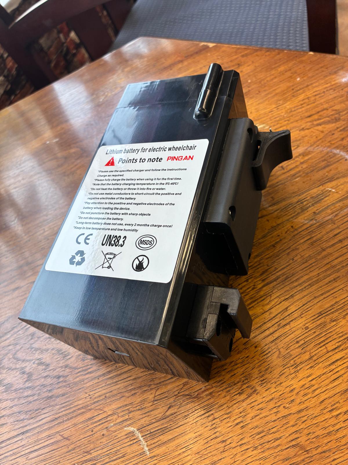 24 Volt 12 AH Battery- Airline Approved Compatible with Rubicon, Klano, Sonix Models