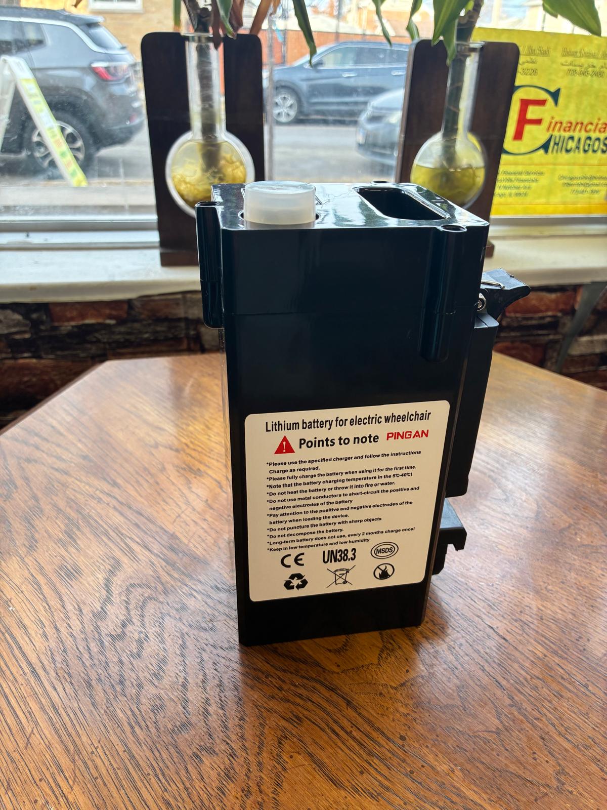 24 Volt 12 AH Battery- Airline Approved Compatible with Rubicon, Klano, Sonix Models